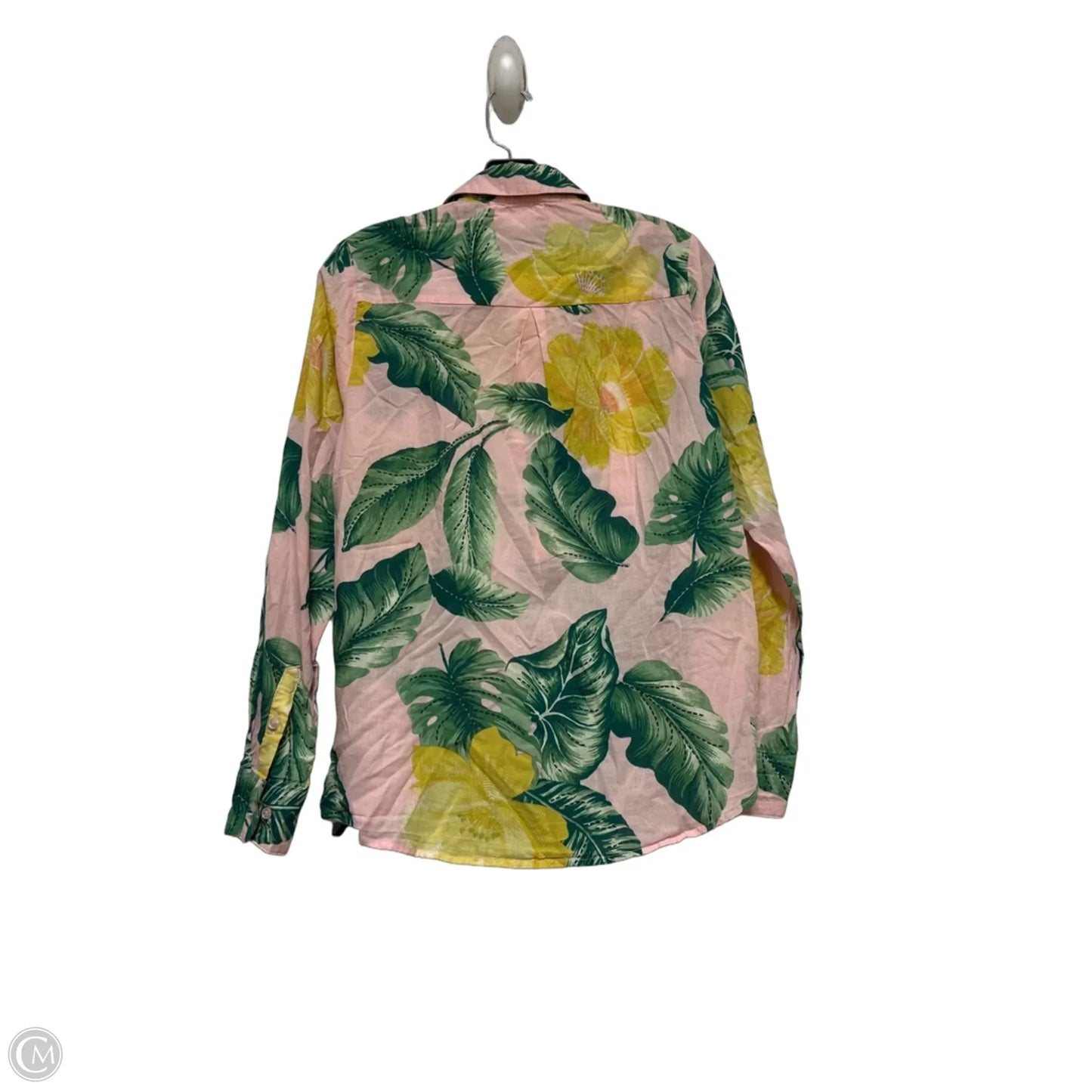 Top Long Sleeve By Clothes Mentor In Tropical Print, Size: Xs