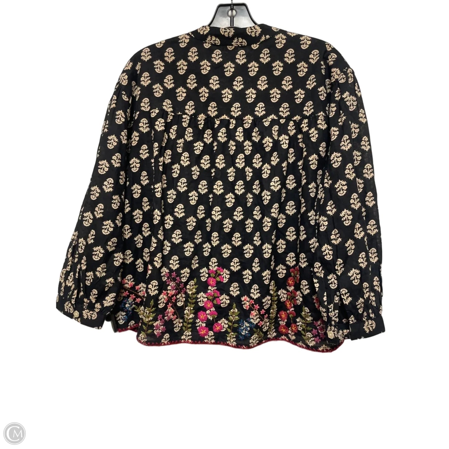 Top Long Sleeve By Ivy Jane In Floral Print, Size: S