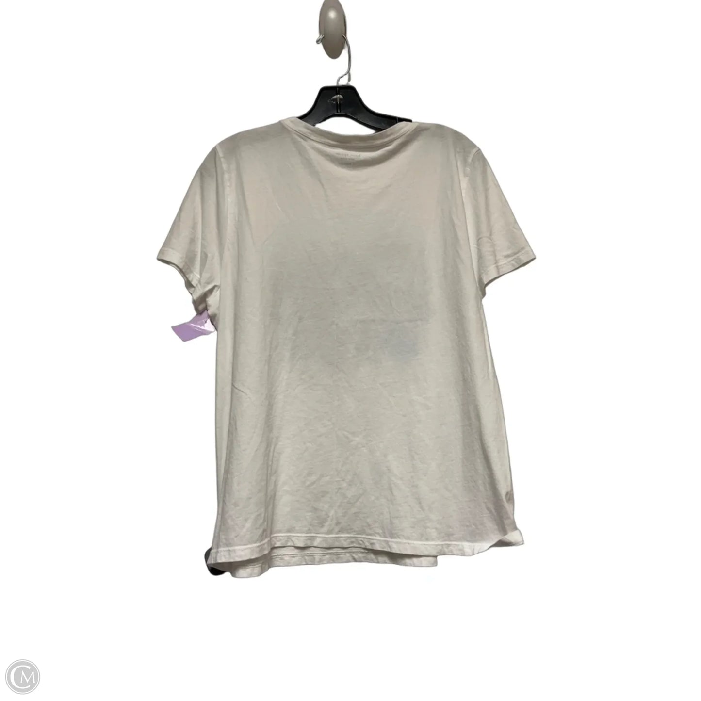 Top Short Sleeve Designer By Kate Spade In Blue & White, Size: Xl