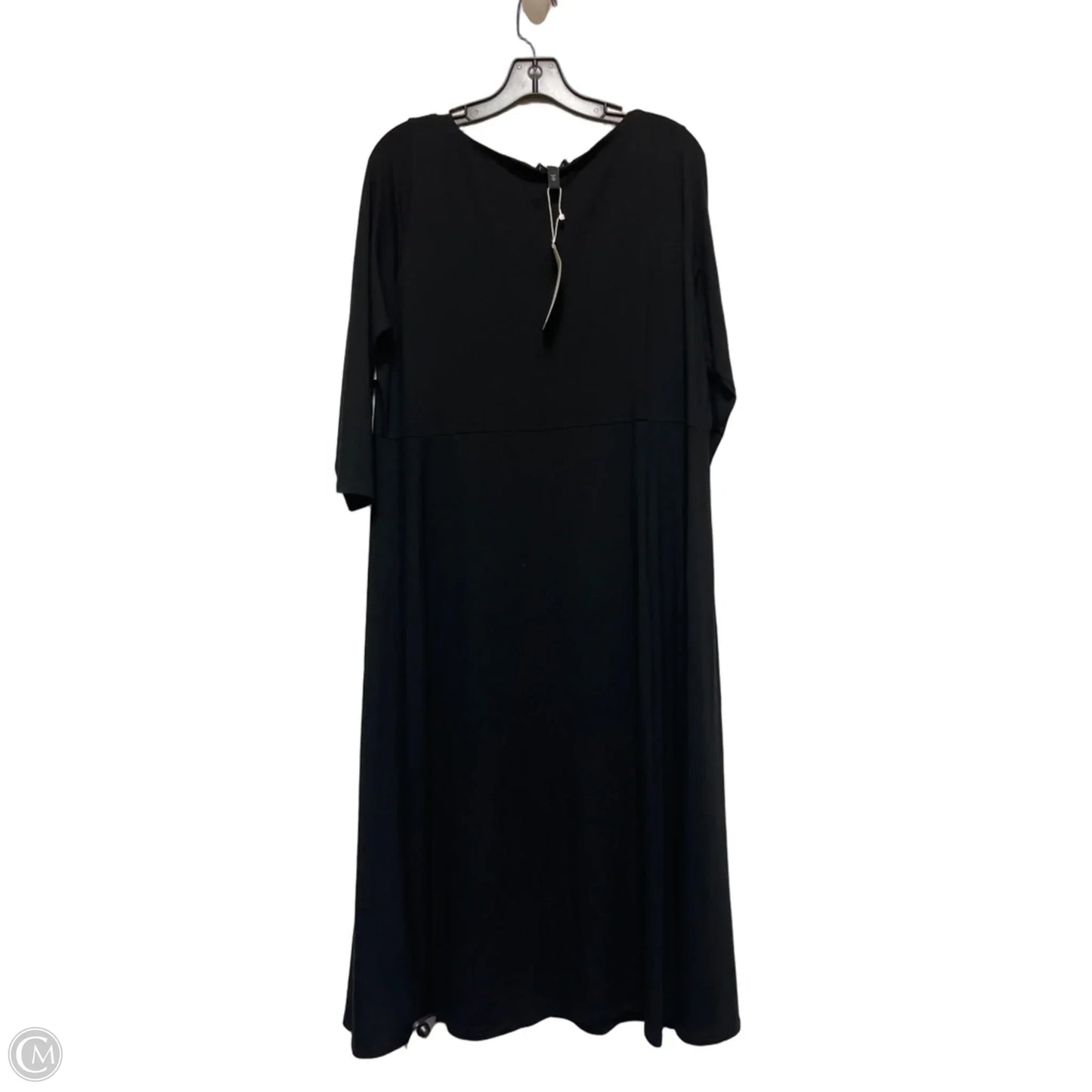 Dress Casual Midi By Eileen Fisher In Black, Size: L