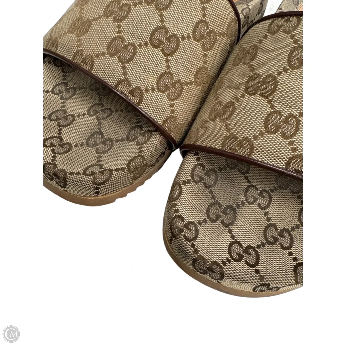Sandals Luxury Designer By Gucci In Tan, Size: 6.5