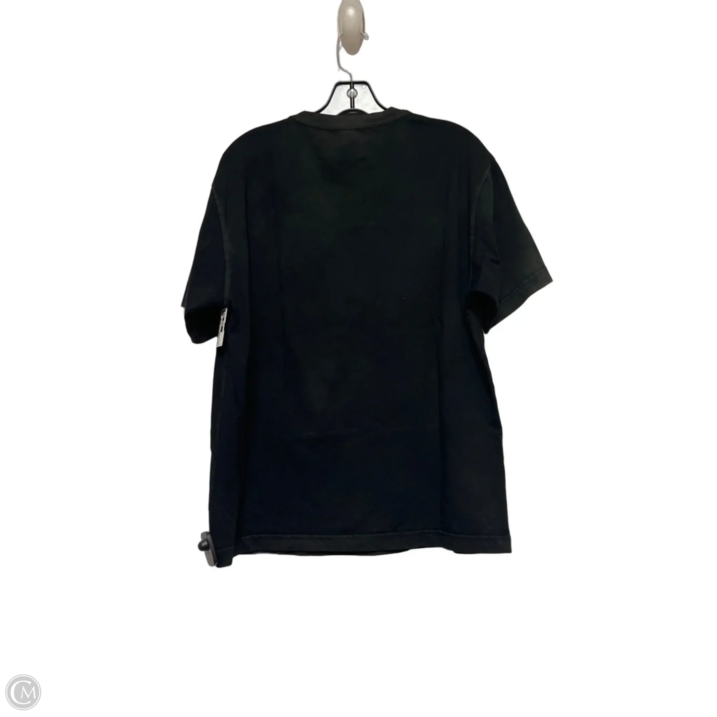 Top Short Sleeve Basic By Clothes Mentor In Black & White, Size: S