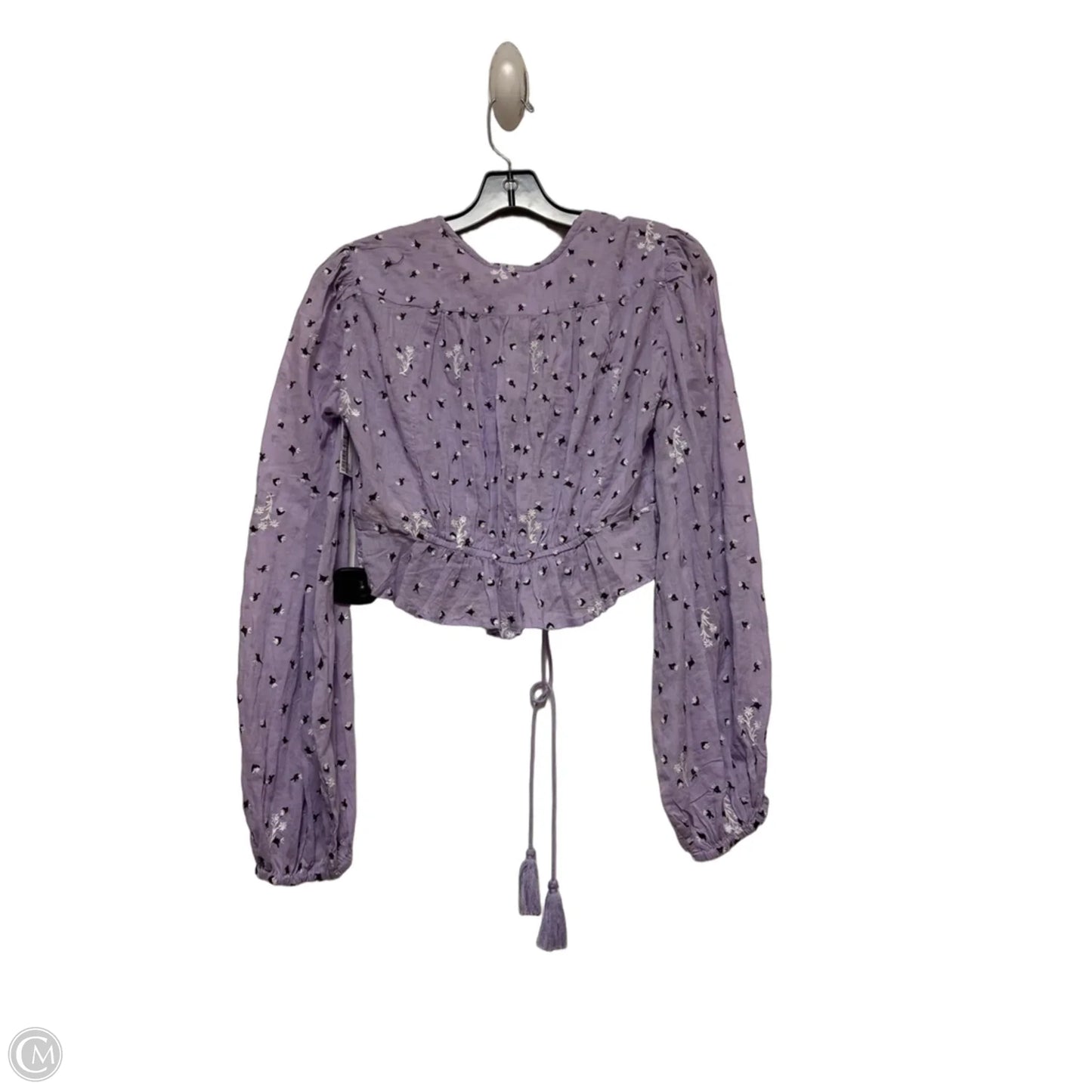 Top Long Sleeve By Free People In Purple, Size: Xs