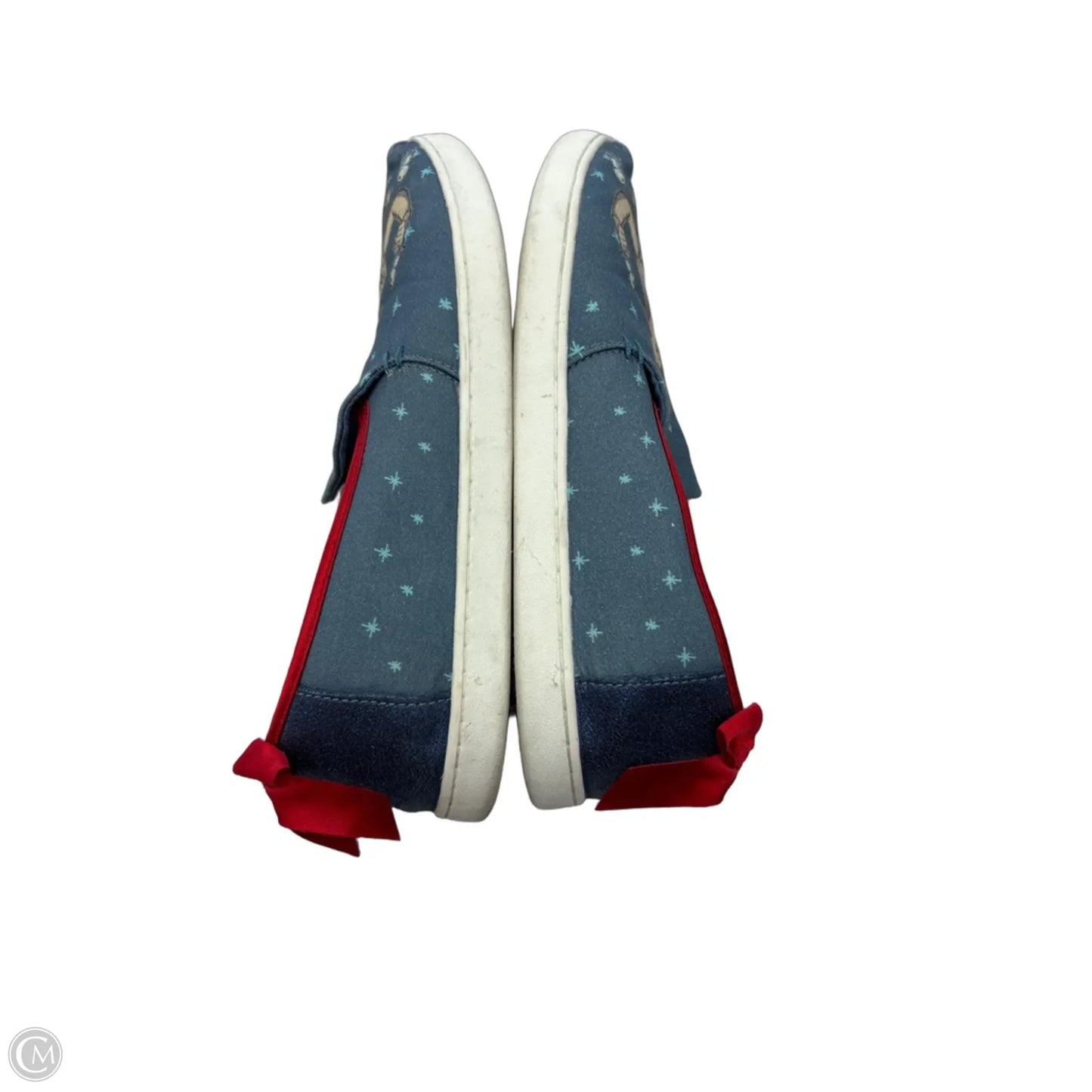 Shoes Flats By Toms In Blue & Red, Size: 10