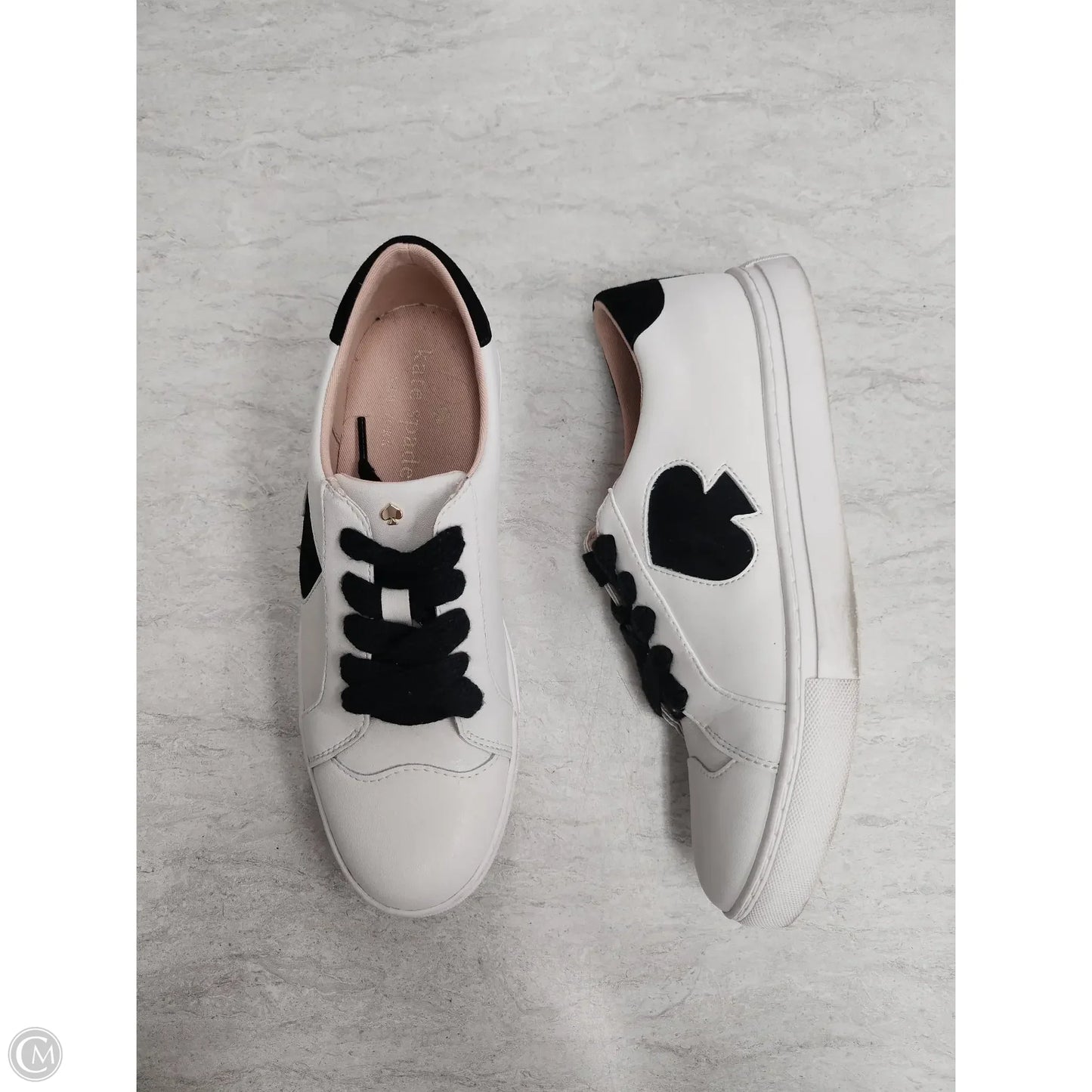 Shoes Designer By Kate Spade In Black & White, Size: 7.5
