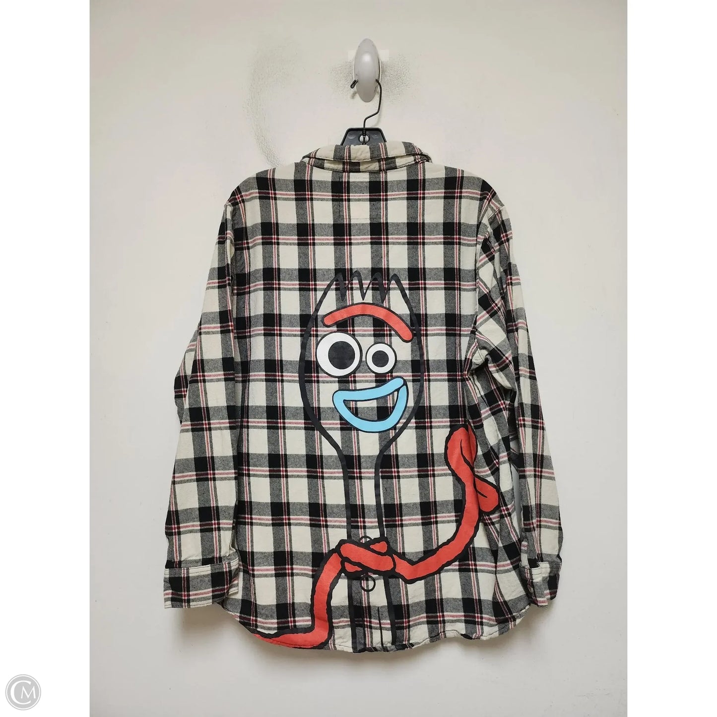 Top Long Sleeve By Disney Store In Plaid Pattern, Size: Xl