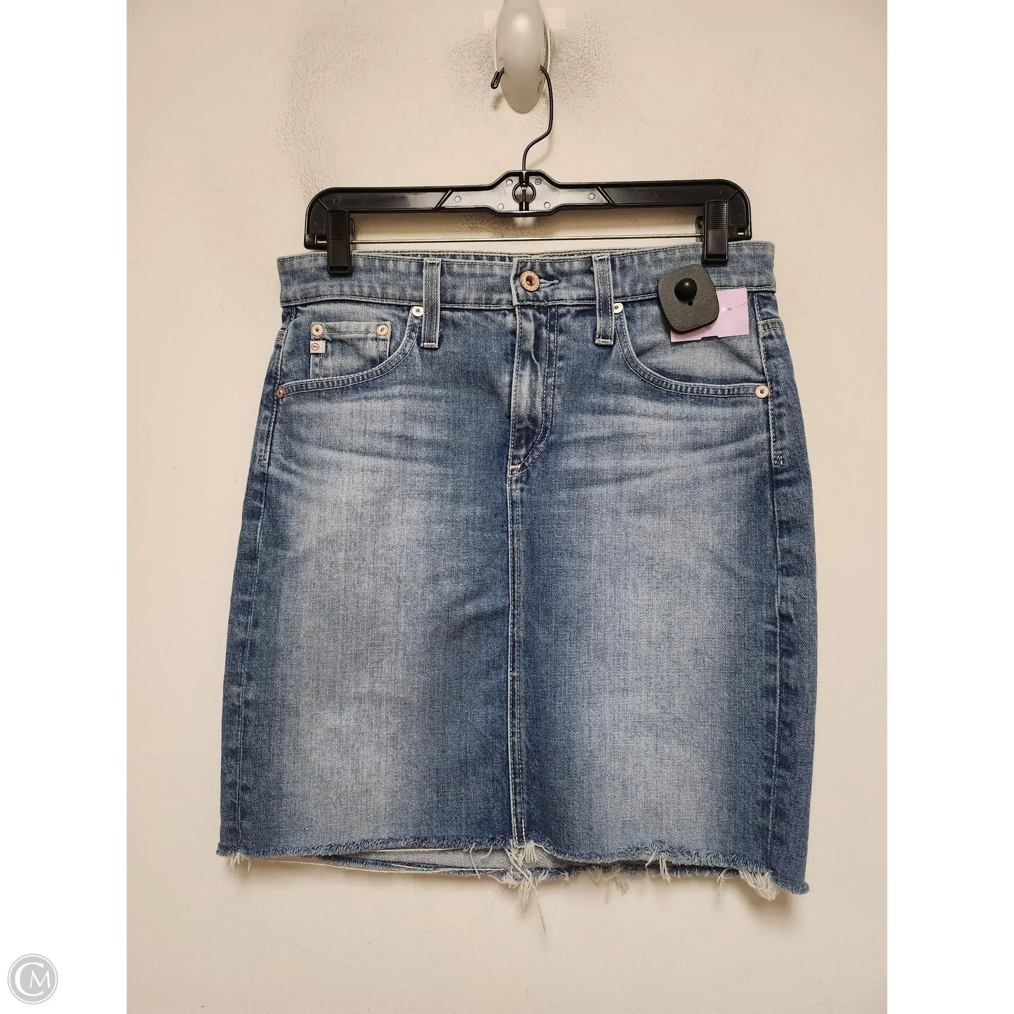 Skirt Mini & Short By Adriano Goldschmied In Blue Denim, Size: 6