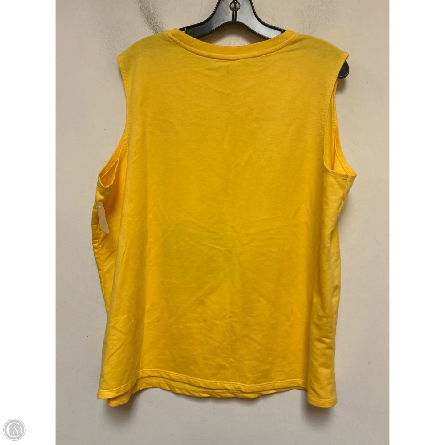 Top Sleeveless Basic By Disney Store In Yellow, Size: 1x