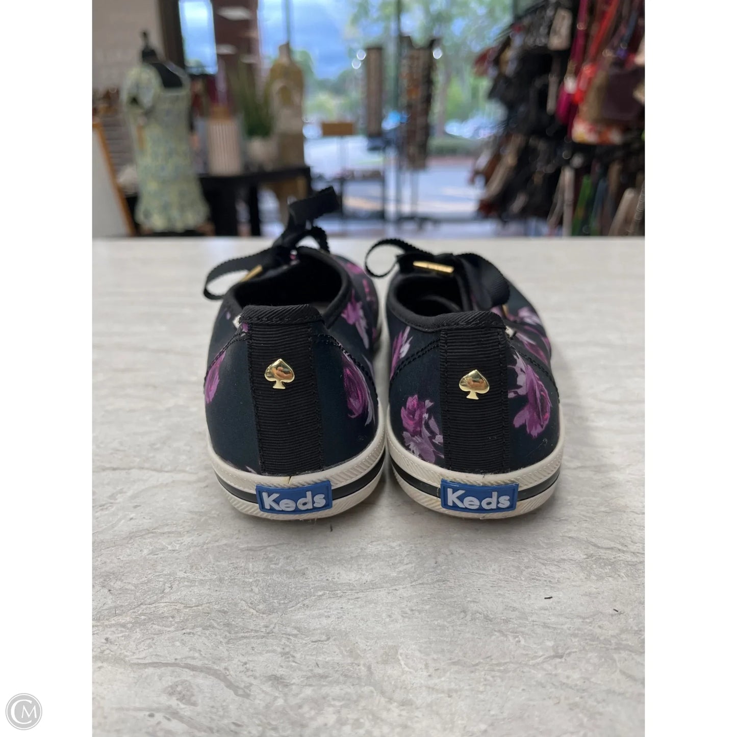 Shoes Sneakers By Keds In Black & Purple, Size: 7.5