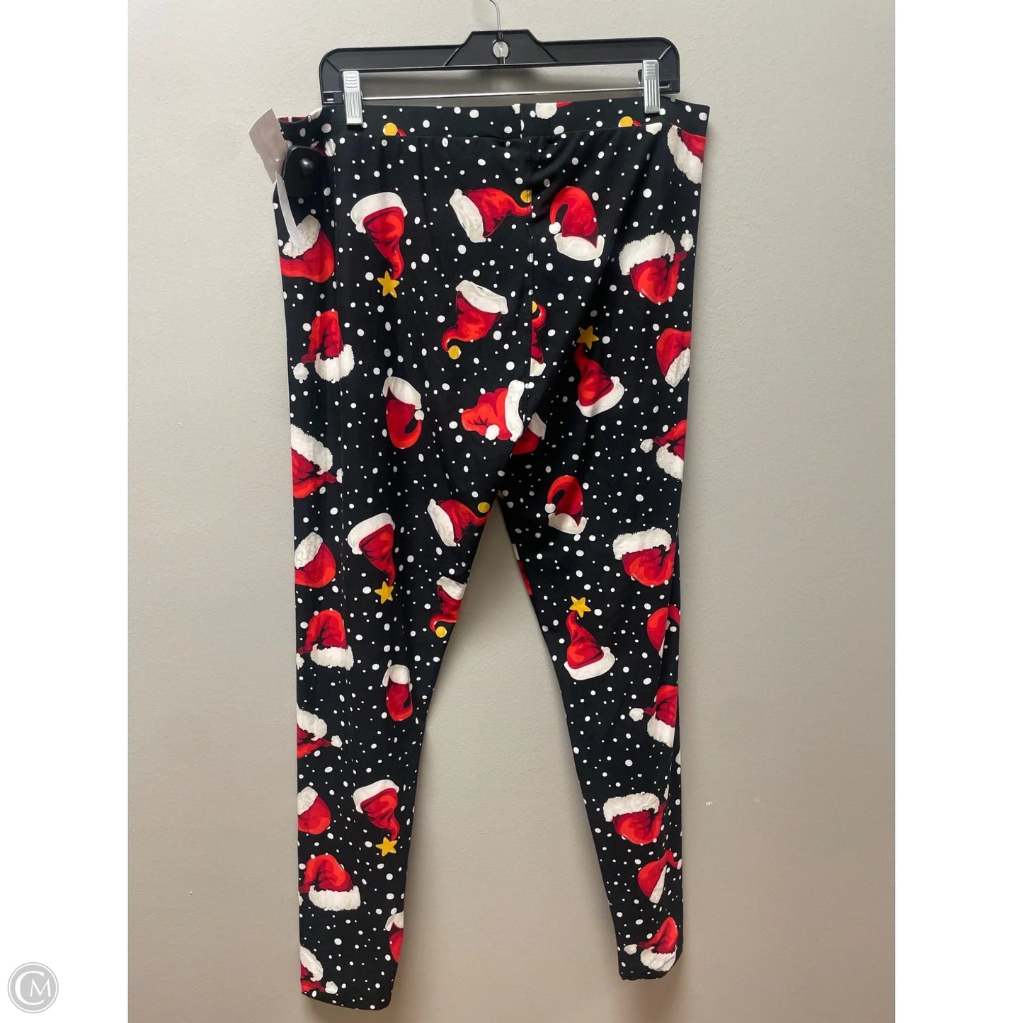 Pants Leggings By Clothes Mentor In Black & Red, Size: 3x