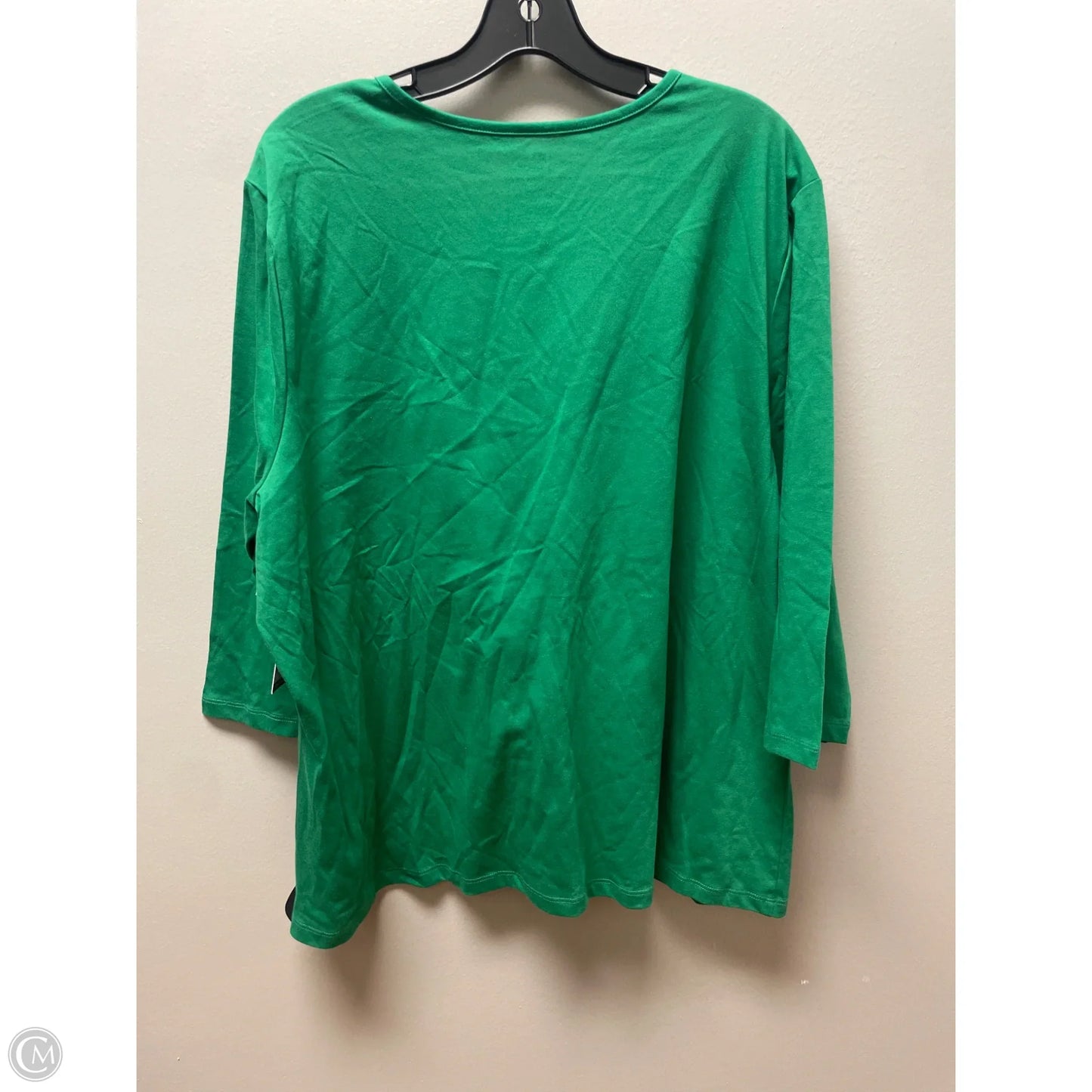 Top Short Sleeve Basic By Coral Bay In Green, Size: 2x