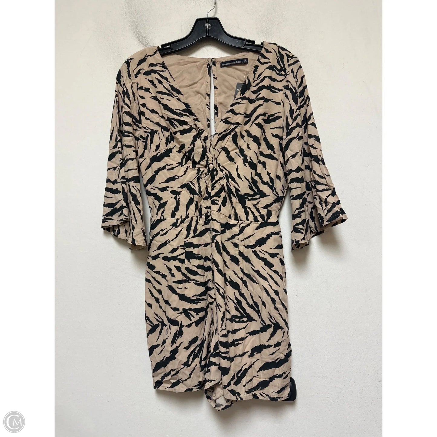Romper By Abercrombie And Fitch In Black & Tan, Size: S