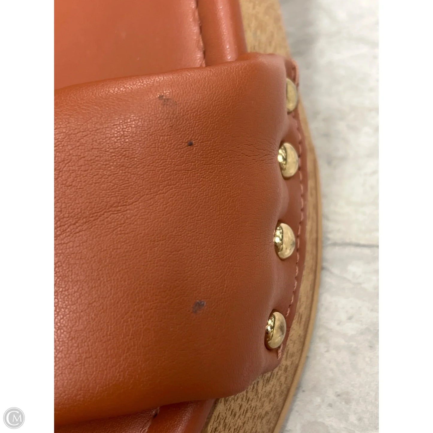 Sandals Heels Block By Steve Madden In Brown, Size: 10