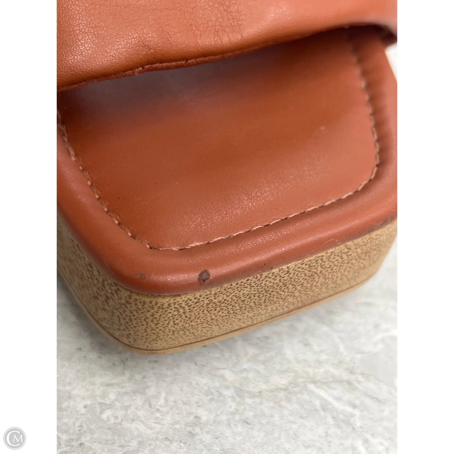 Sandals Heels Block By Steve Madden In Brown, Size: 10