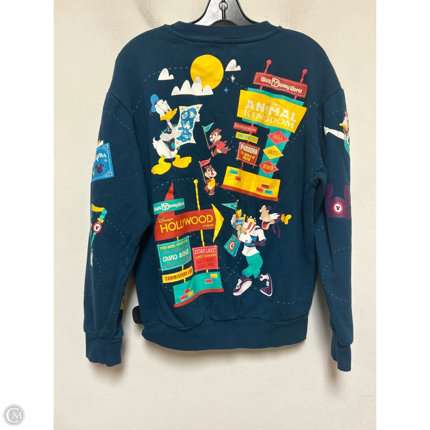 Sweatshirt Crewneck By Disney Store In Teal, Size: S