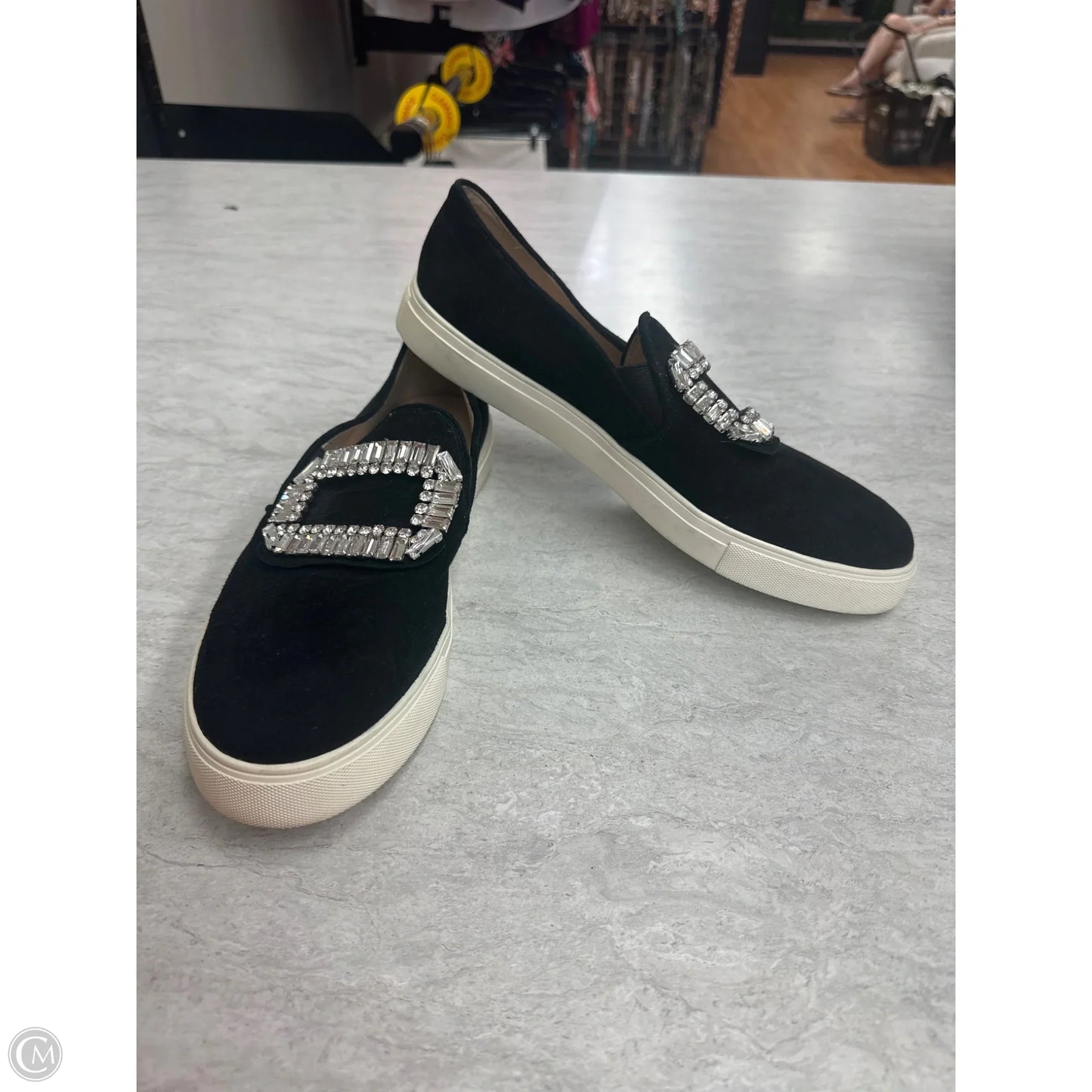 Shoes Designer By Karl Lagerfeld In Black, Size: 10