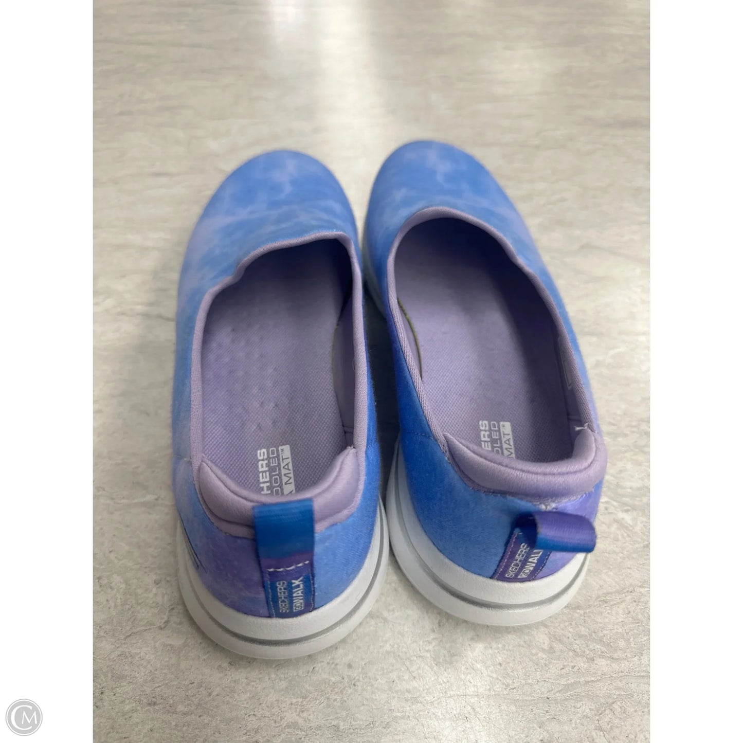 Shoes Flats By Skechers In Blue & Purple, Size: 8.5