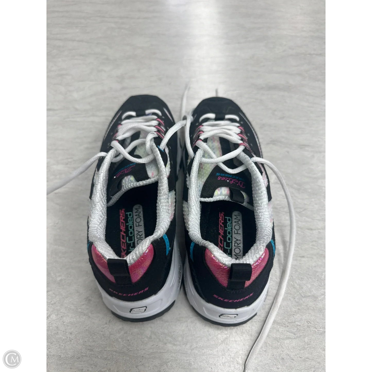 Shoes Athletic By Skechers In Rainbow Print, Size: 8.5