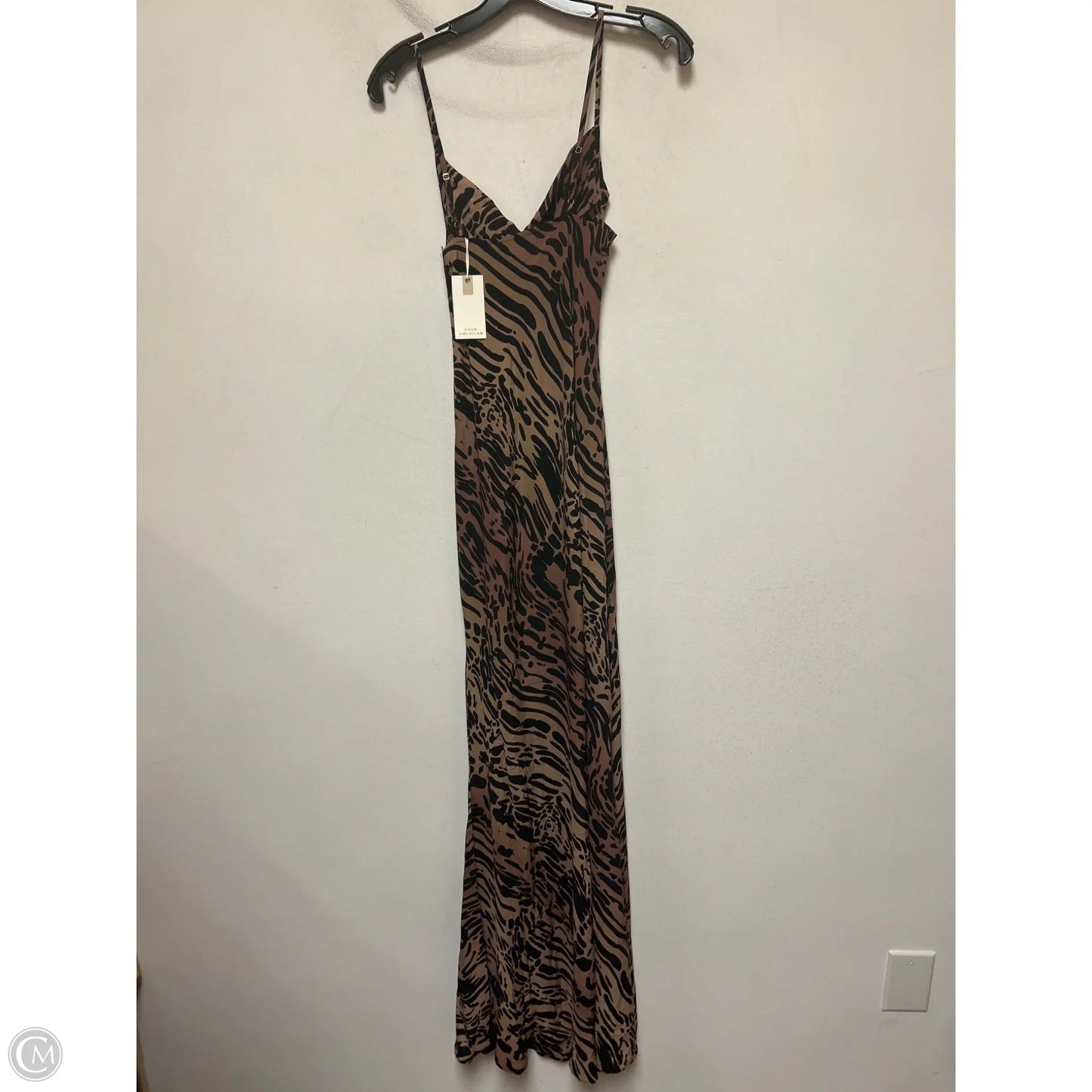 Dress Casual Maxi By Good American In Animal Print, Size: Xs