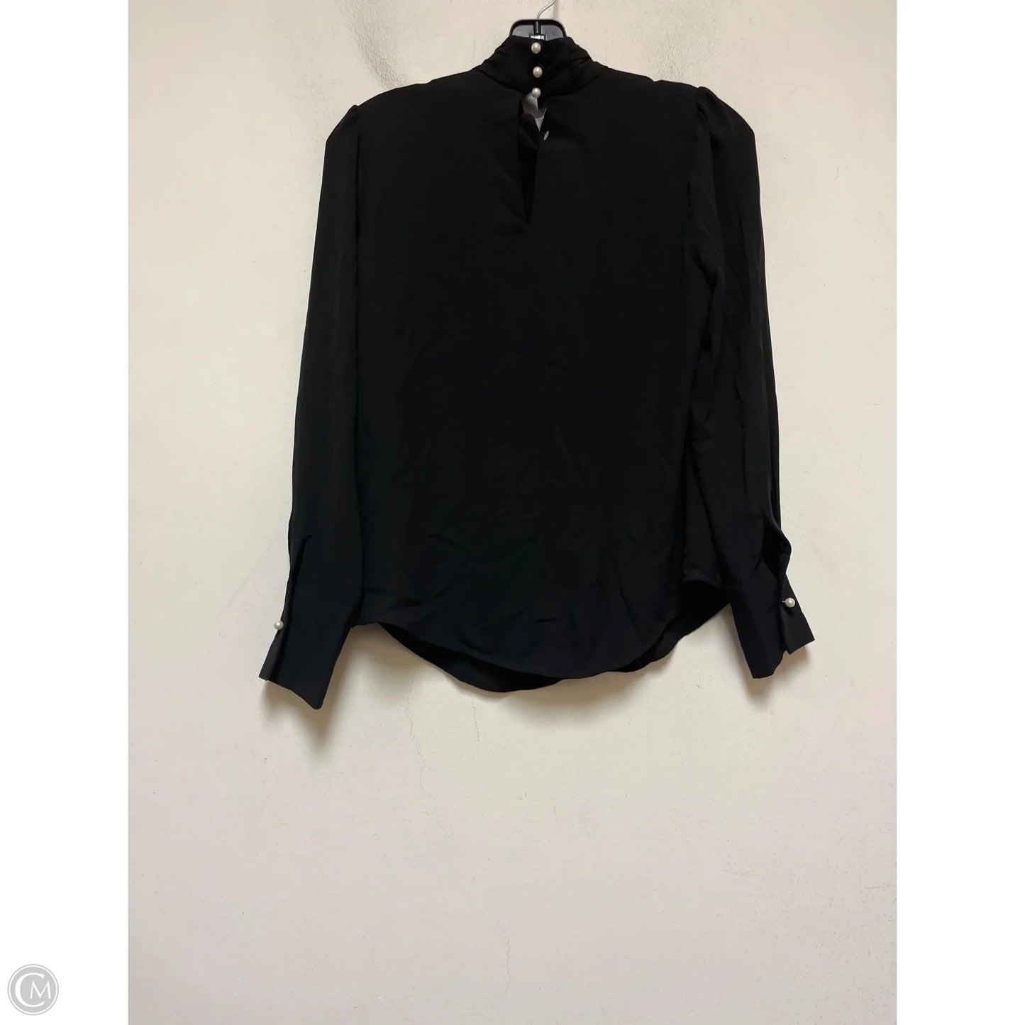 Top Long Sleeve By White House Black Market In Black, Size: Xsp