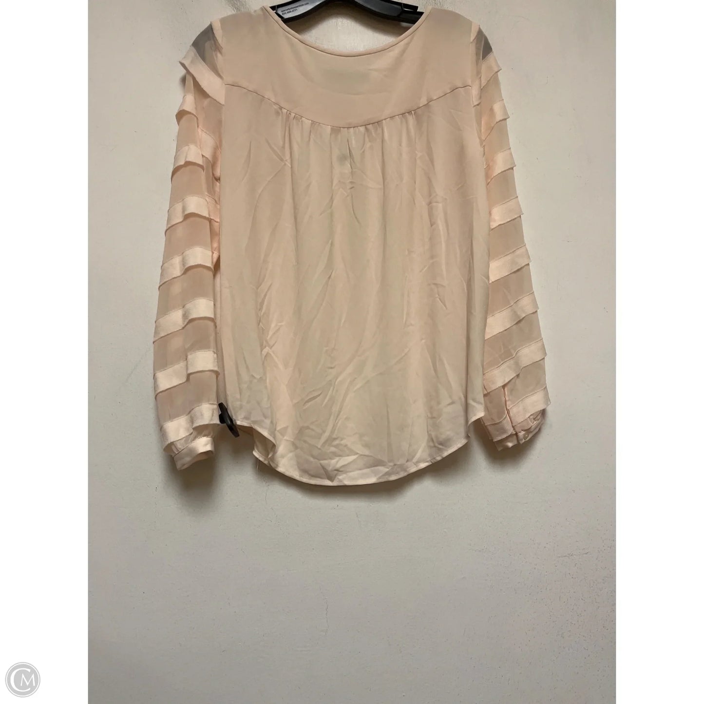 Top Long Sleeve By Loft In Cream, Size: Xs
