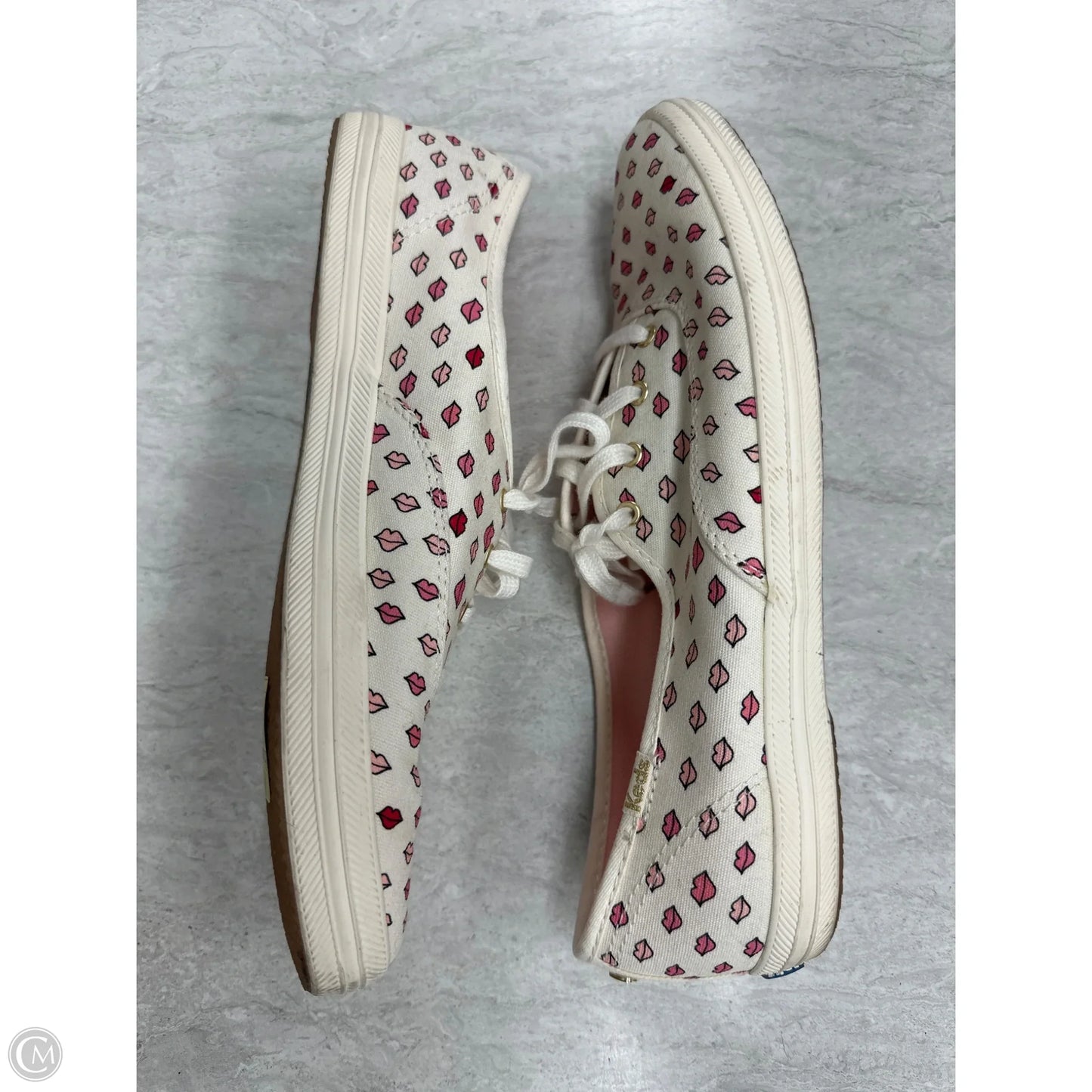 Shoes Sneakers By Keds In Cream & Pink, Size: 9.5
