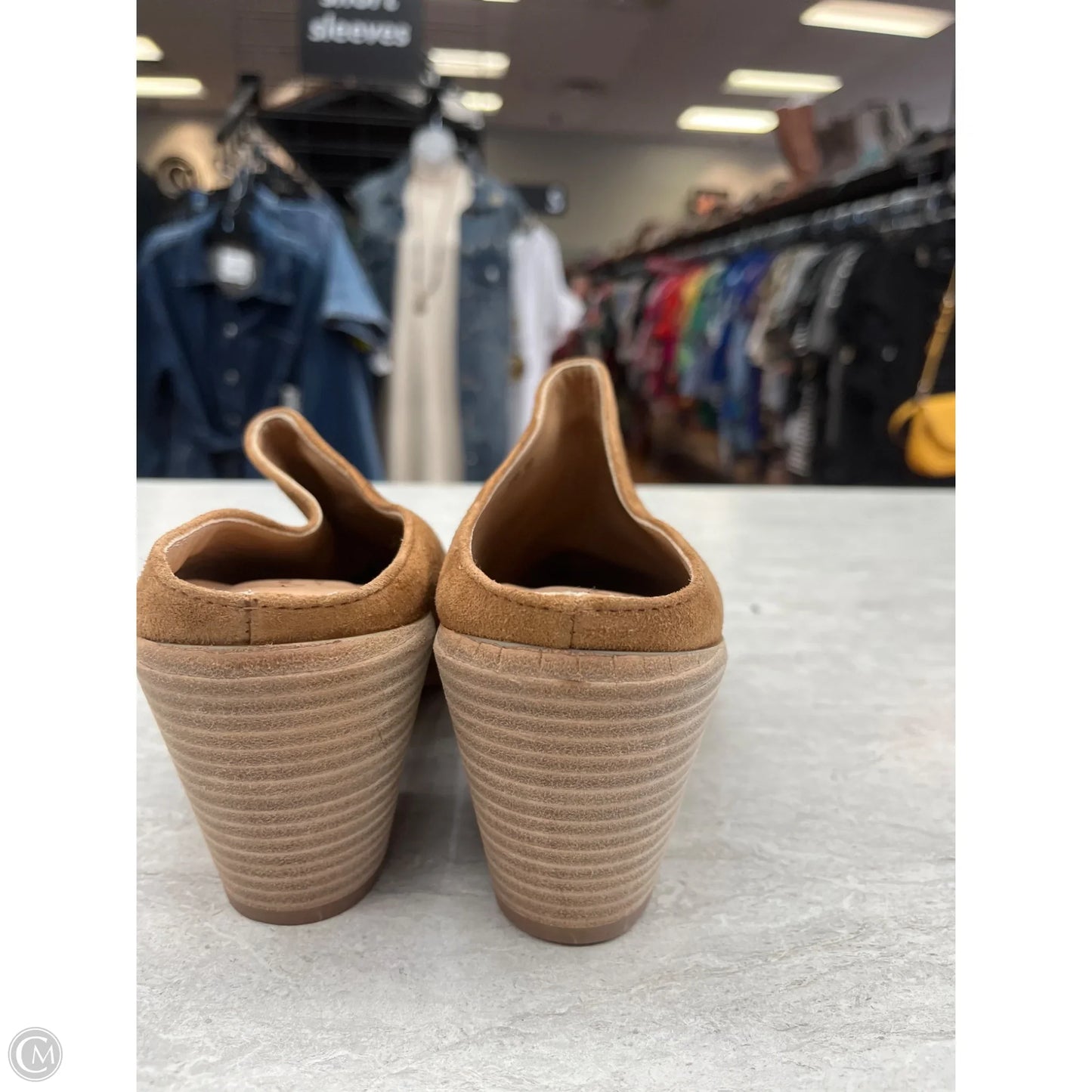 Shoes Heels Block By Clothes Mentor In Tan, Size: 10