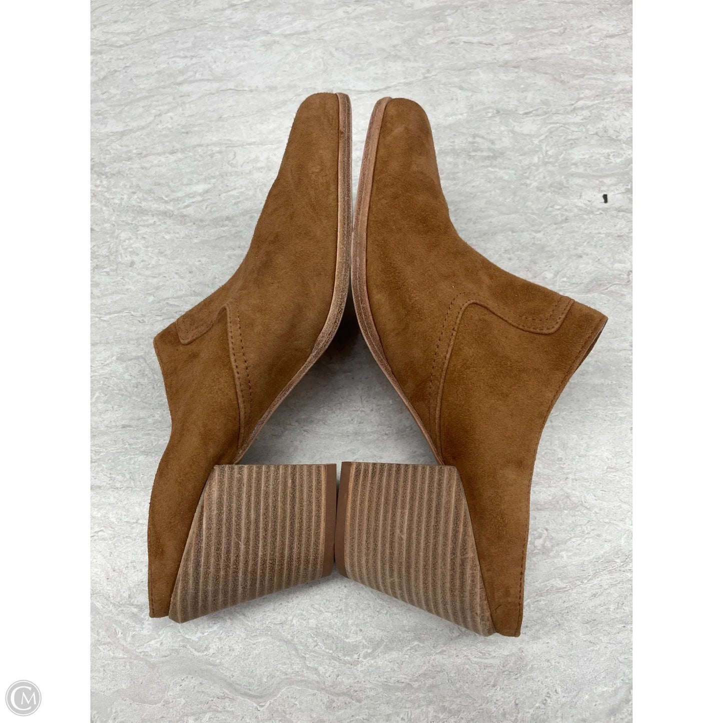 Shoes Heels Block By Clothes Mentor In Tan, Size: 10