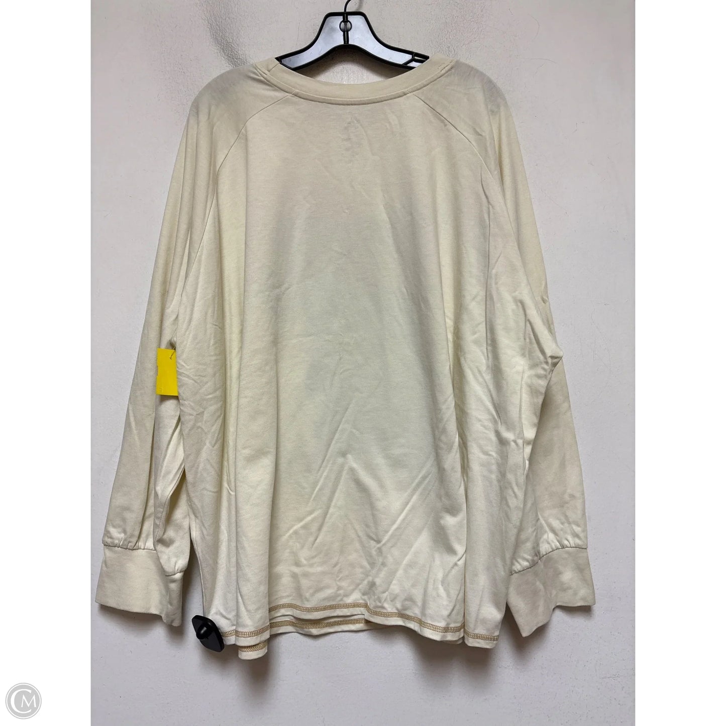 Top Long Sleeve By Disney In Cream, Size: 3x