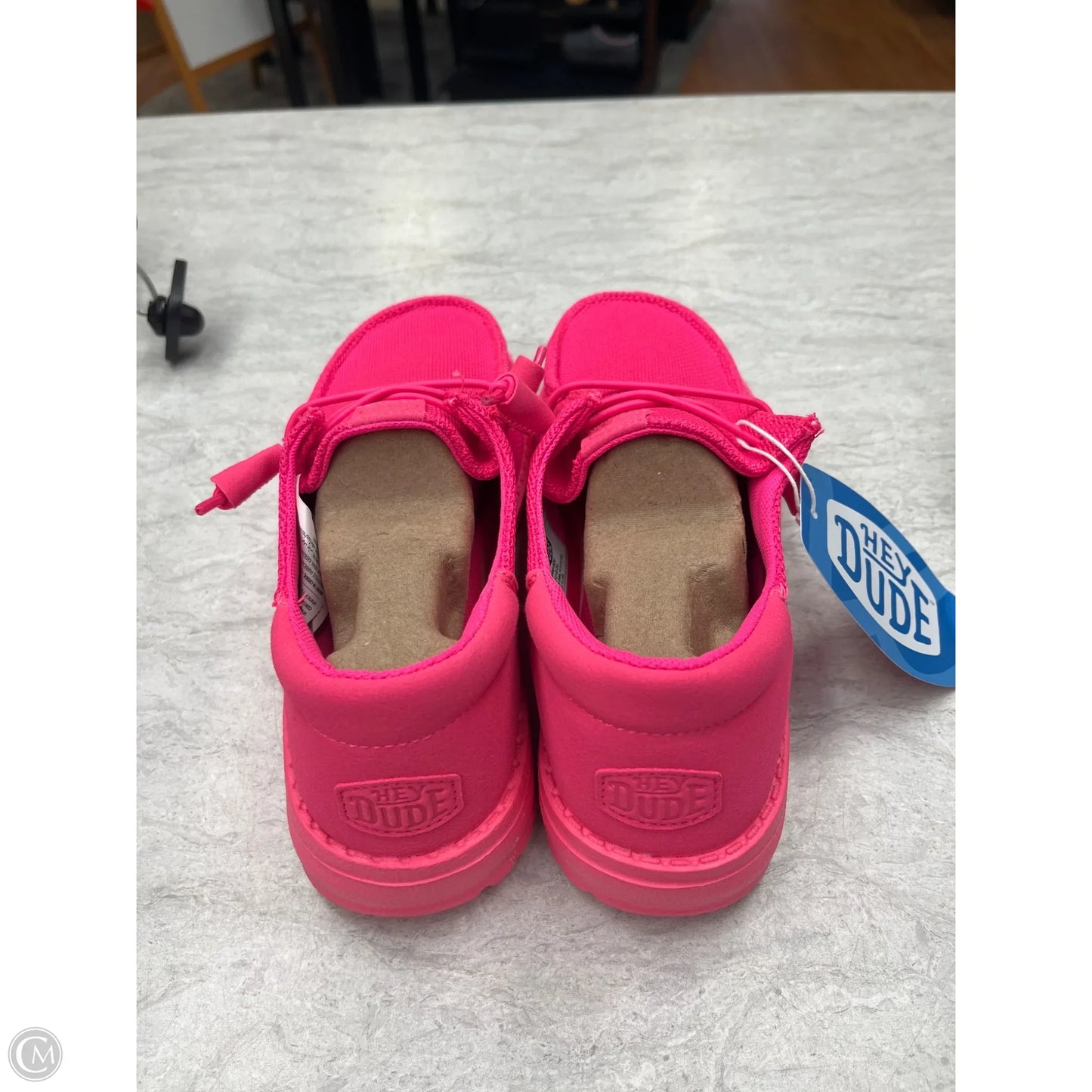 Shoes Flats By Hey Dude In Pink, Size: 7
