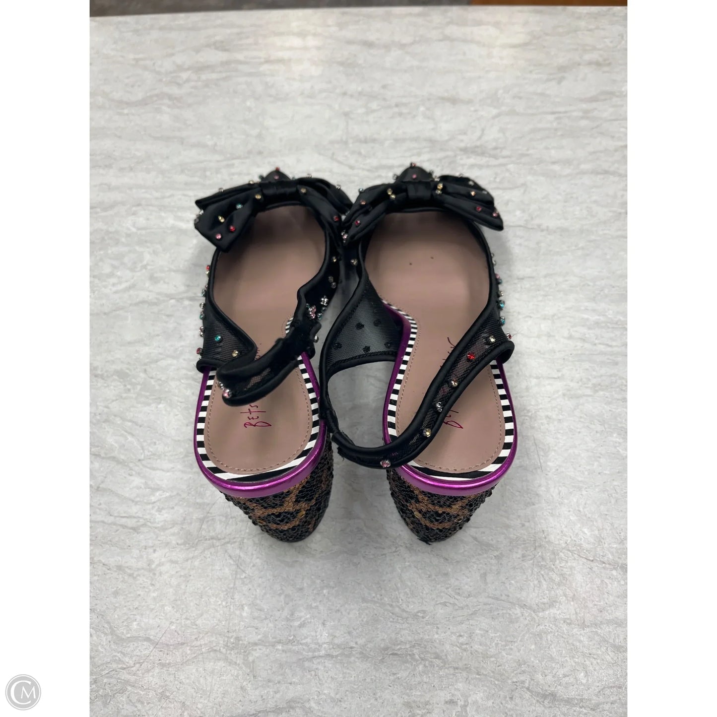Shoes Heels Block By Betsey Johnson In Animal Print, Size: 11