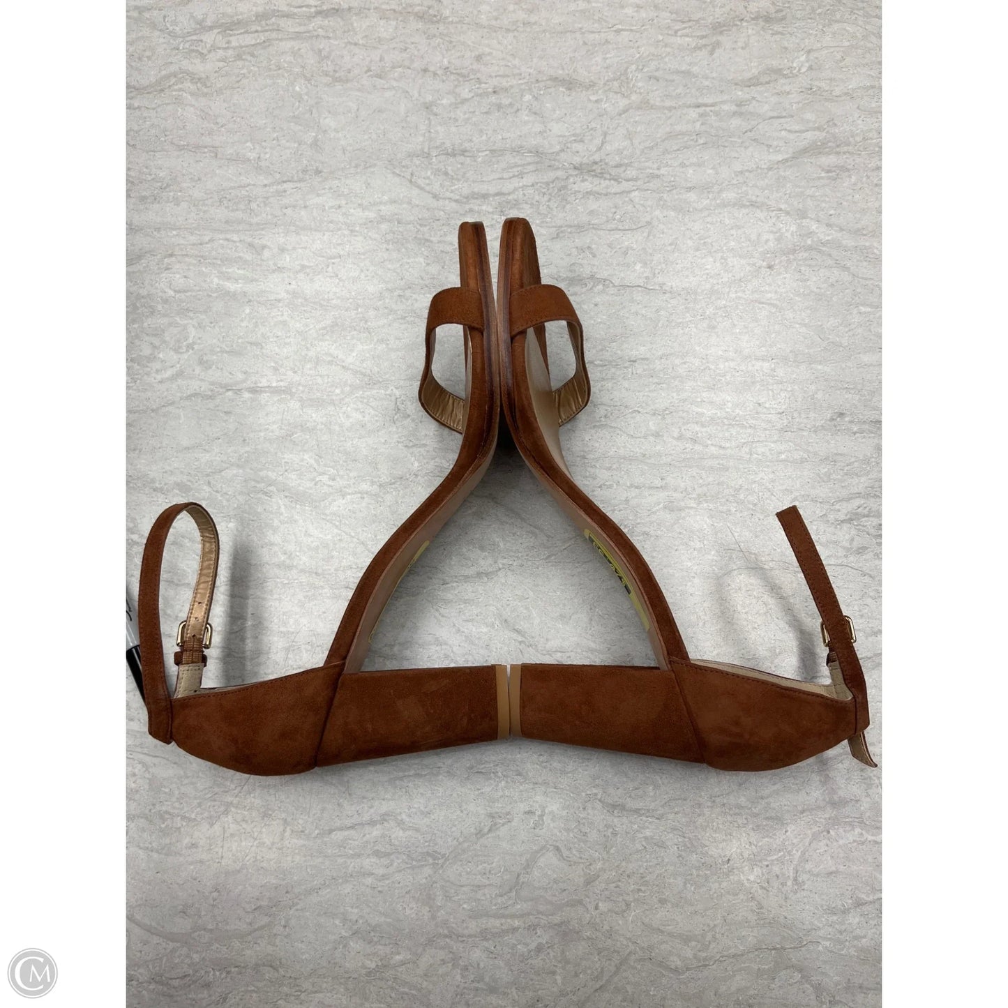 Sandals Designer By Stuart Weitzman In Brown, Size: 12