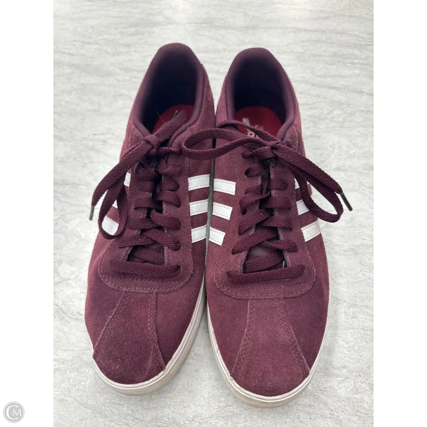 Shoes Sneakers By Adidas In Maroon, Size: 10