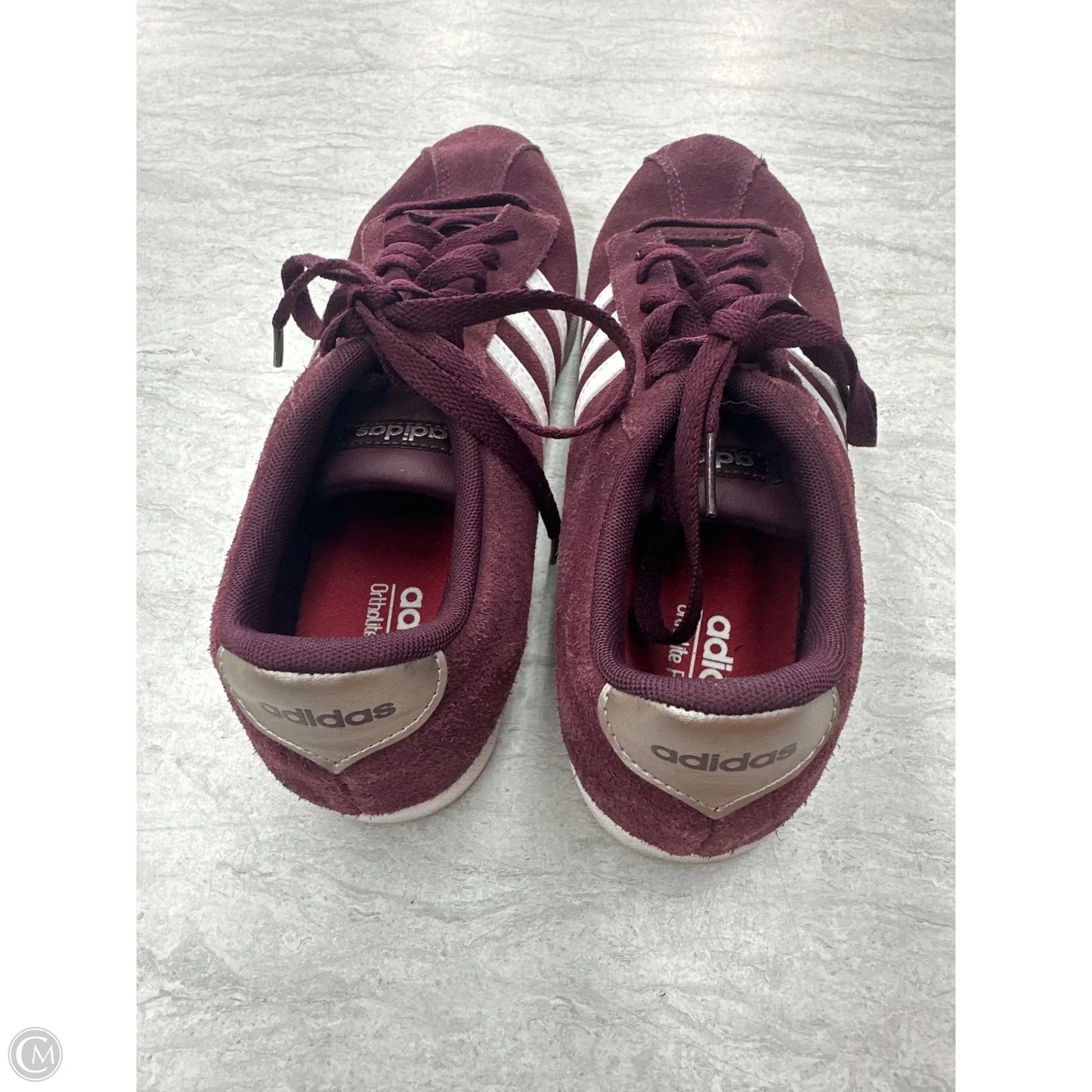 Shoes Sneakers By Adidas In Maroon, Size: 10