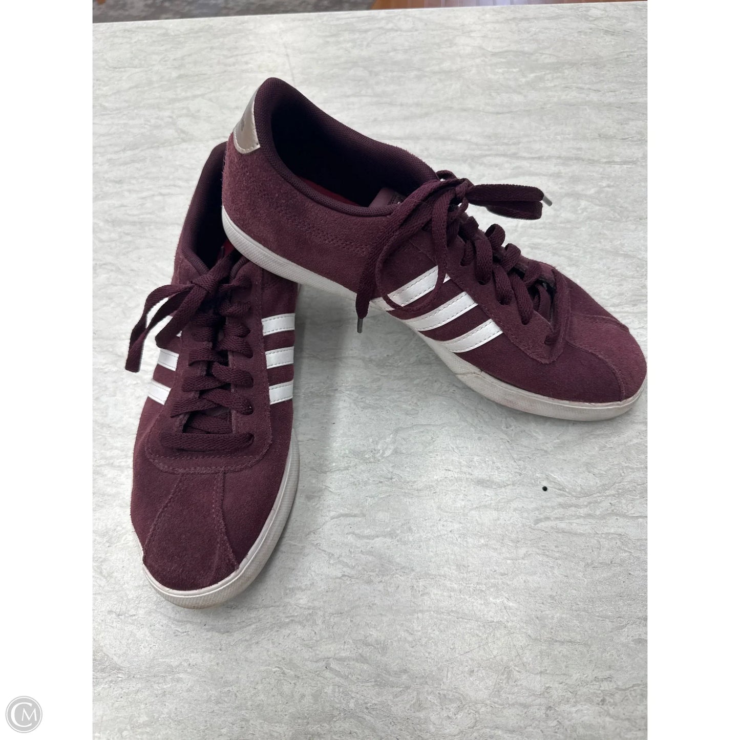 Shoes Sneakers By Adidas In Maroon, Size: 10