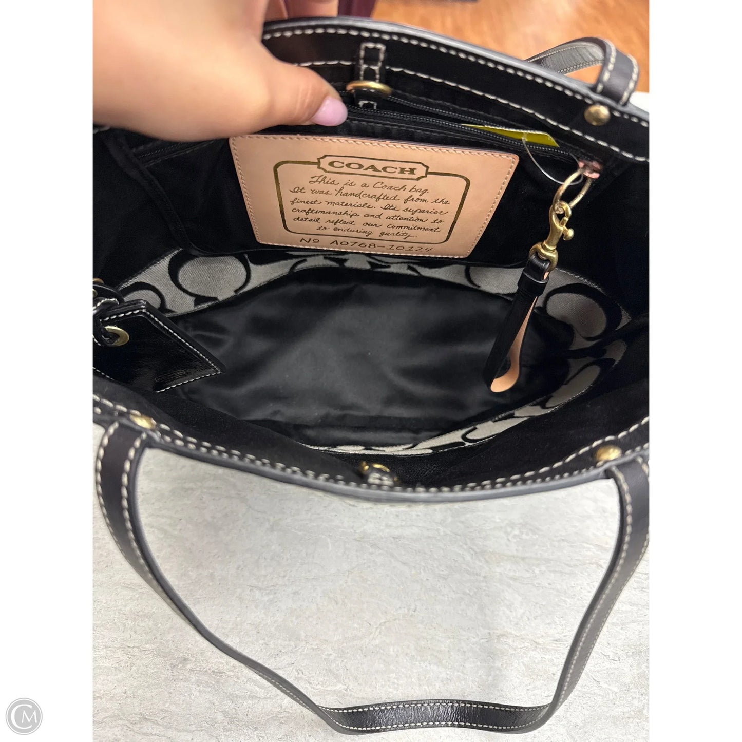 Handbag Designer By Coach, Size: Medium