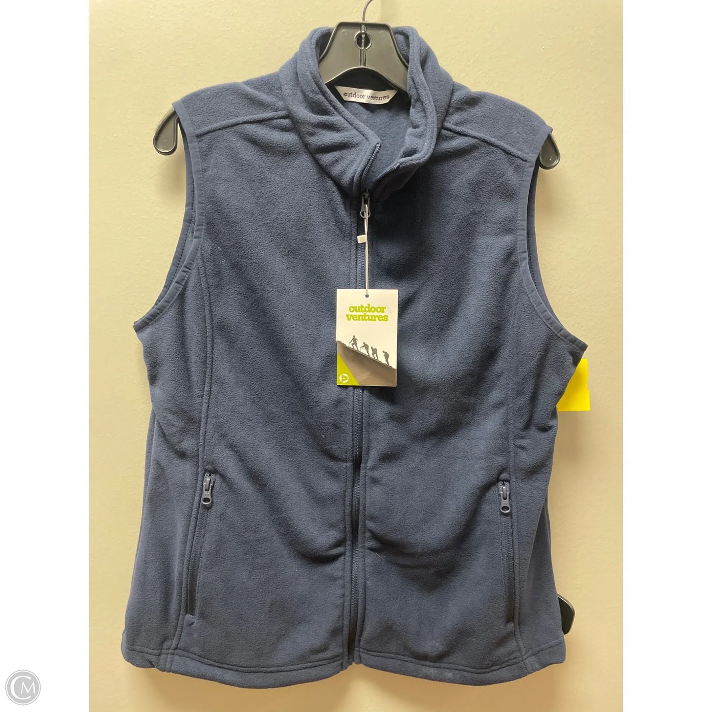Vest Fleece By Clothes Mentor In Navy, Size: L