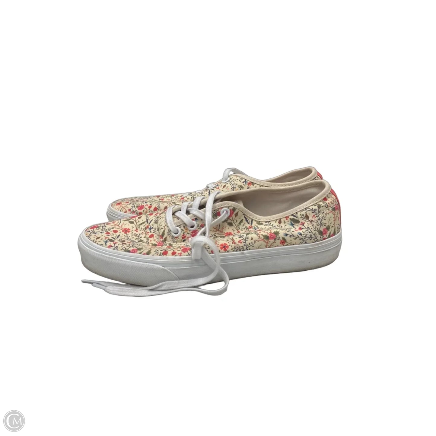 Shoes Flats By Vans In Floral Print, Size: 8.5