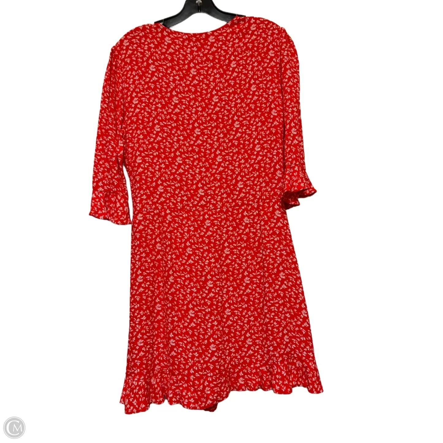 Dress Casual Short By Loft In Red & White, Size: L