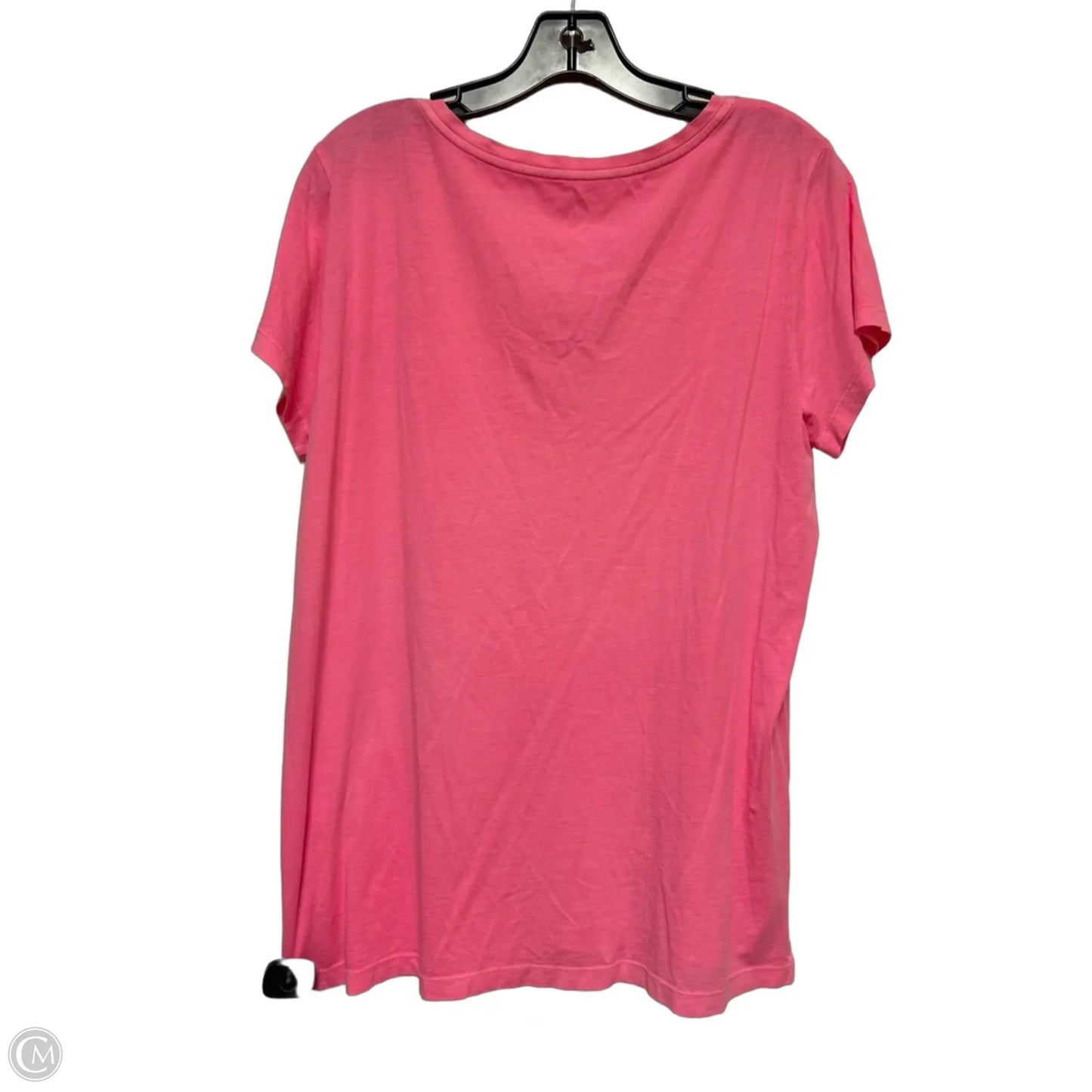 Top Short Sleeve Designer By Lilly Pulitzer In Pink, Size: L