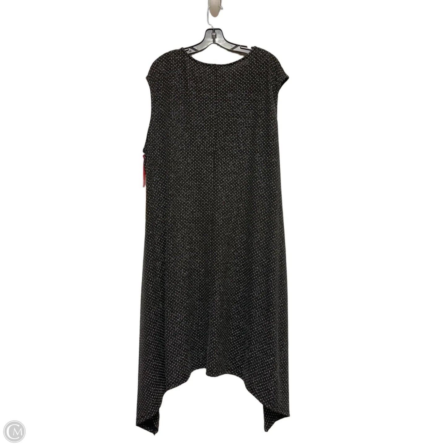 Dress Casual Midi By Ruby Rd In Black & Silver, Size: Xl