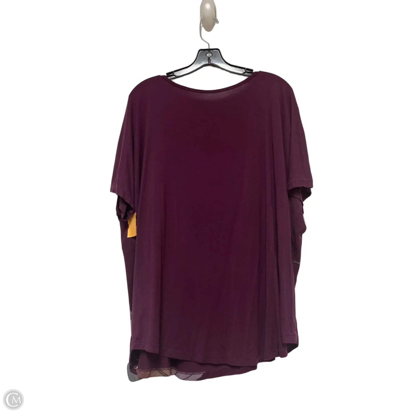 Top Short Sleeve Basic By Disney In Purple, Size: Xxl