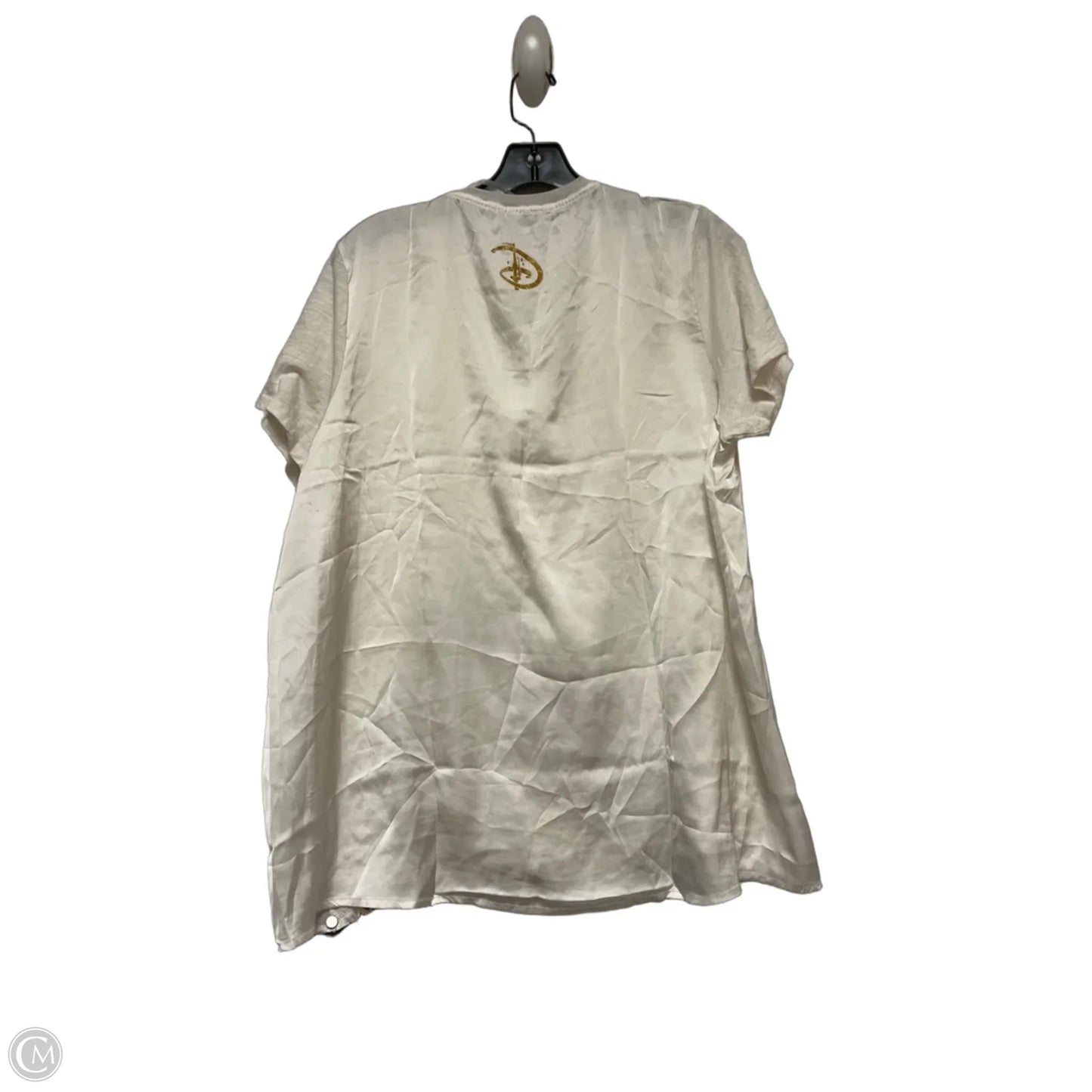 Top Short Sleeve Basic By Disney In White, Size: Xl