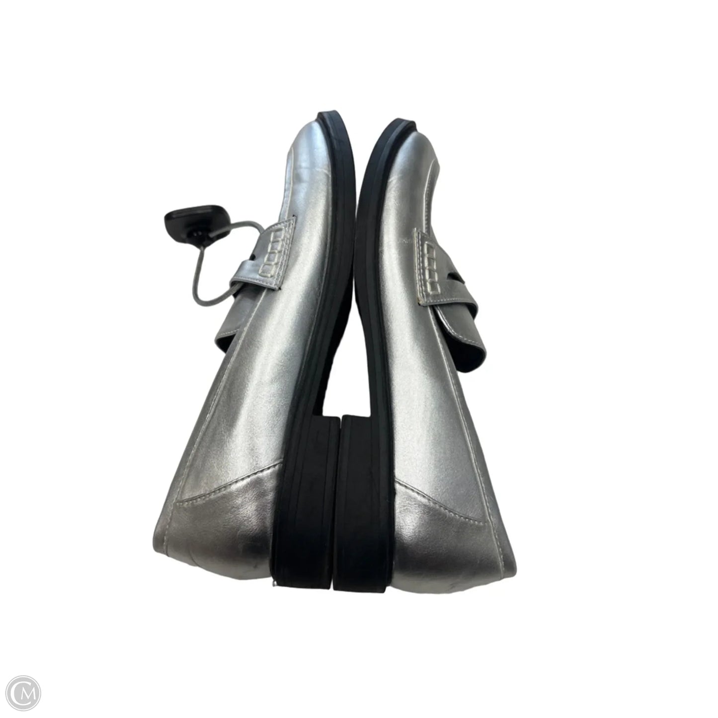 Shoes Flats By Time And Tru In Silver, Size: 9.5