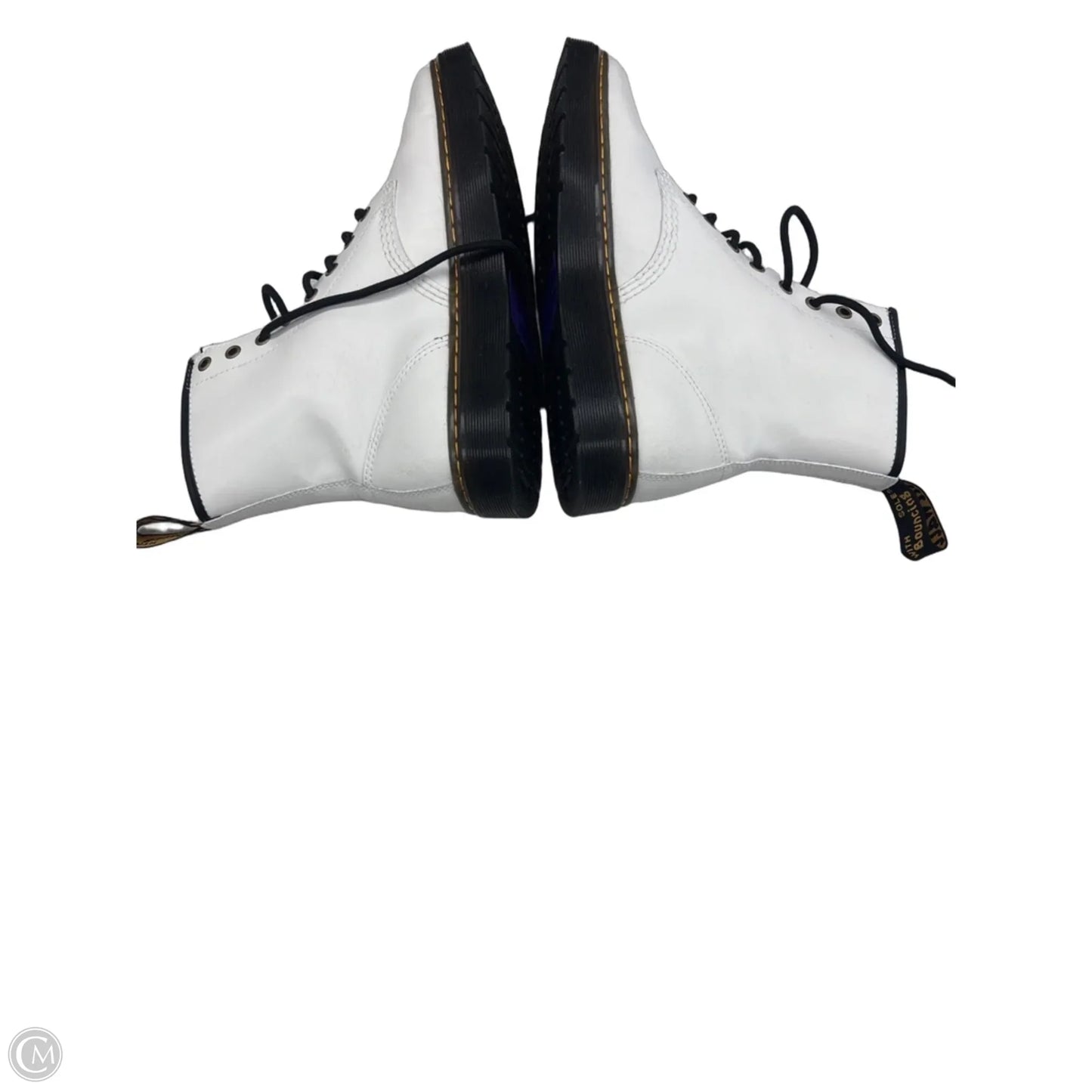 Boots Combat By Dr Martens In Black & White, Size: 9