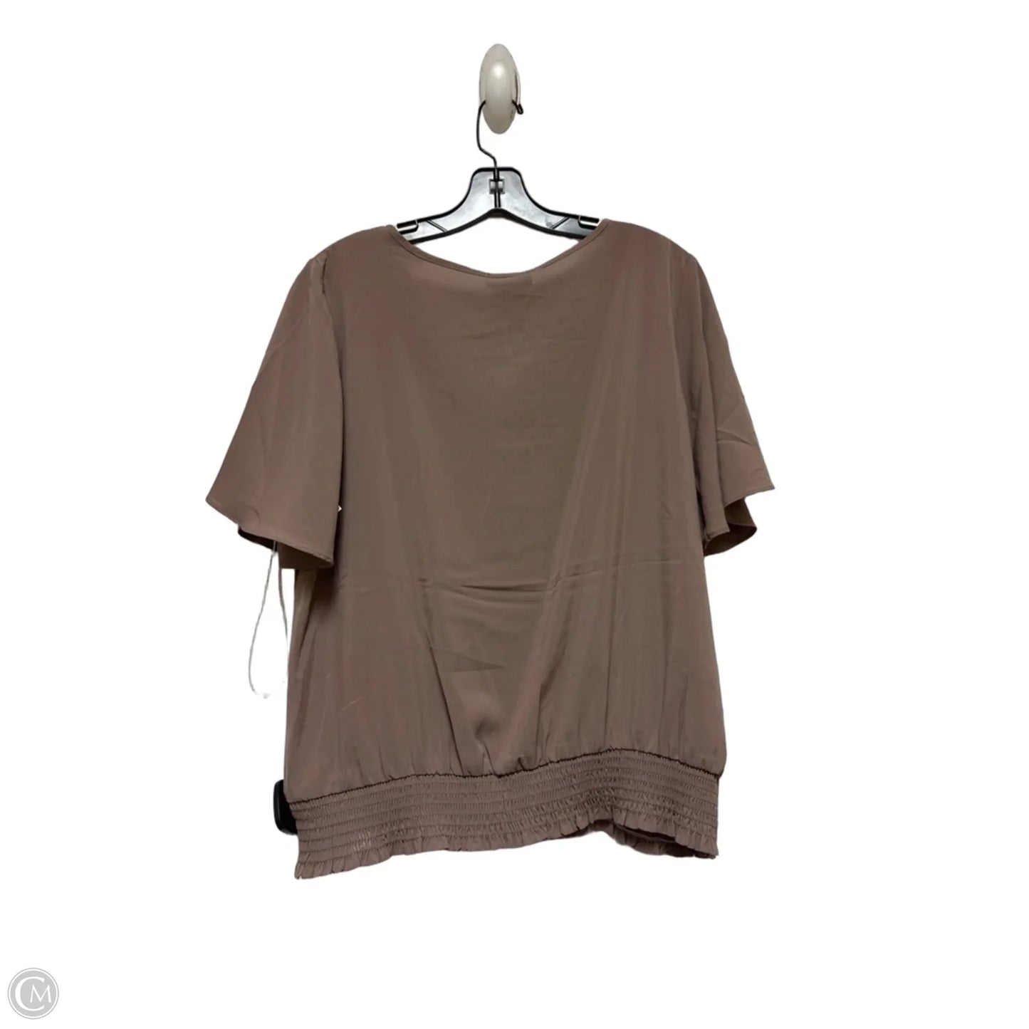 Top Short Sleeve By Calvin Klein In Purple, Size: L