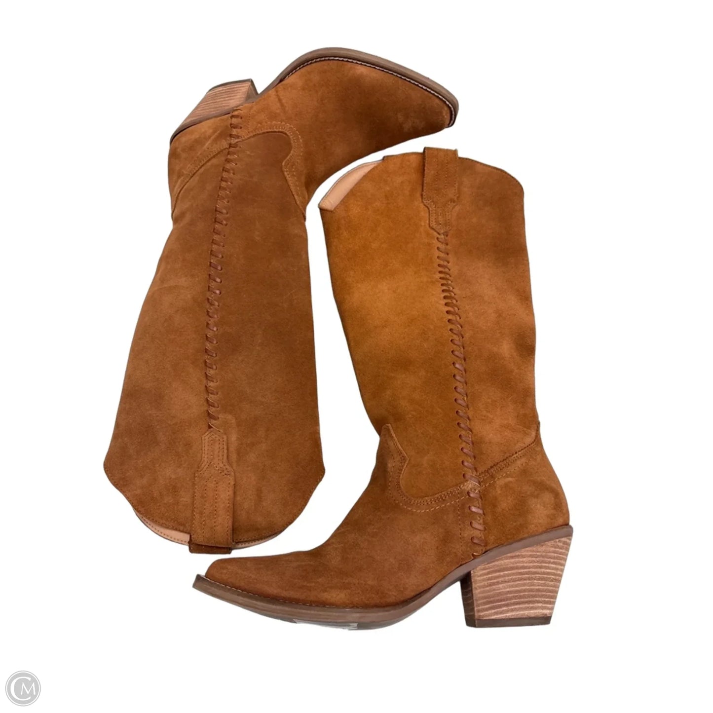 Boots Mid-calf Heels By Dingo In Brown, Size: 8.5