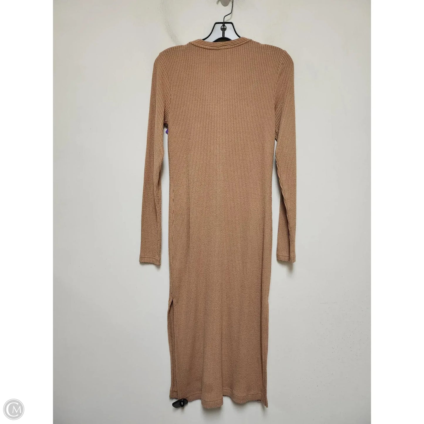 Dress Casual Midi By Abercrombie And Fitch In Tan, Size: S