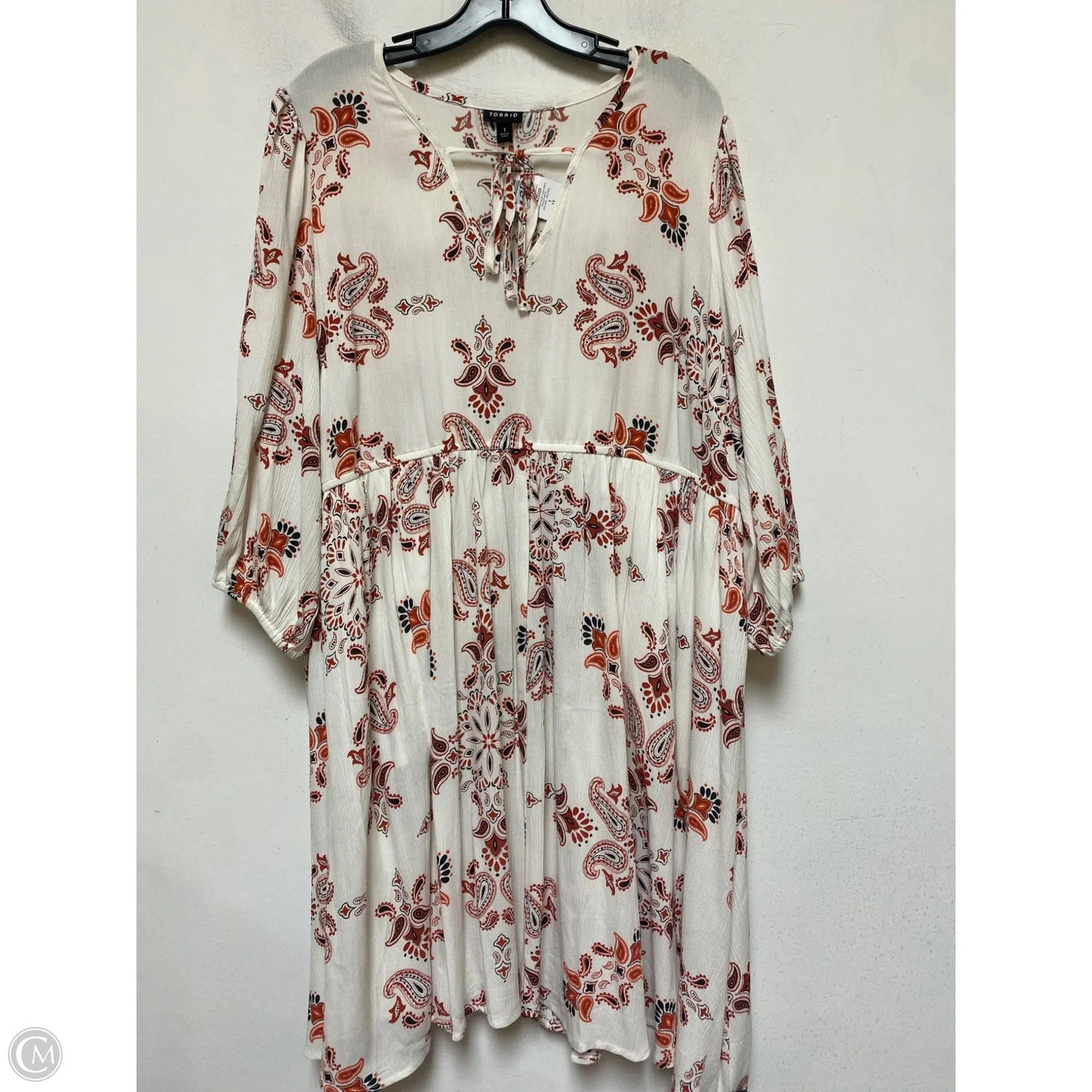 Dress Casual Midi By Torrid In Paisley Print, Size: 1x