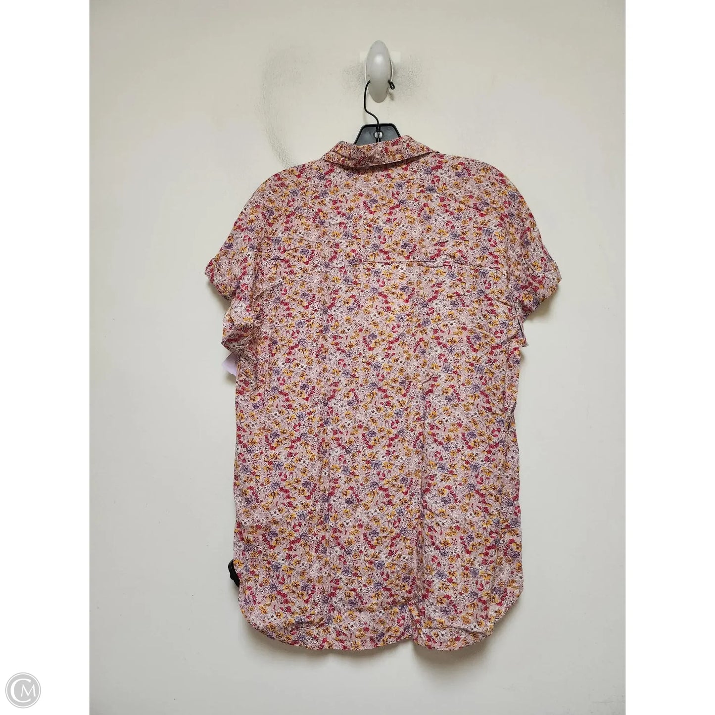 Top Short Sleeve By Beachlunchlounge In Floral Print, Size: S